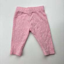 Load image into Gallery viewer, Girls Anko, pink marle ribbed leggings / bottoms, EUC, size 0000,  