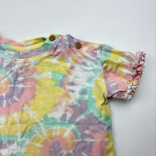 Load image into Gallery viewer, Girls Dymples, tie dyed stretchy tee / top, GUC, size 1,  