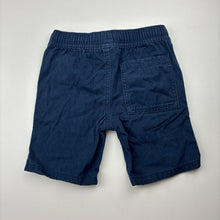 Load image into Gallery viewer, Boys Anko, navy cotton shorts, elasticated, GUC, size 1,  
