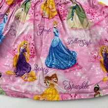Load image into Gallery viewer, Girls handmade, Disney Princess cotton skirt, elasticated, EUC, size 00-0,  