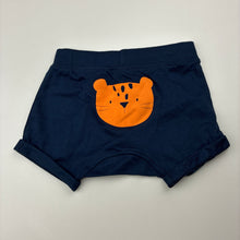 Load image into Gallery viewer, Unisex Anko, navy cotton shorts, elasticated, EUC, size 00,  