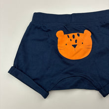 Load image into Gallery viewer, Unisex Anko, navy cotton shorts, elasticated, EUC, size 00,  