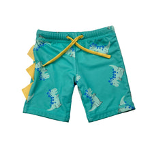 Load image into Gallery viewer, Boys Dymples, swim shorts, dinosaurs, EUC, size 00,  