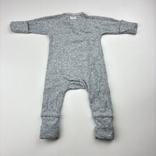 Load image into Gallery viewer, Unisex Bonds, grey marle cozysuit coverall / romper, EUC, size 00000,  
