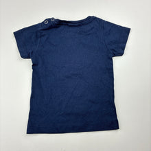 Load image into Gallery viewer, Unisex Monster Threads, navy cotton tee / top, Australian animals, EUC, size 00,  
