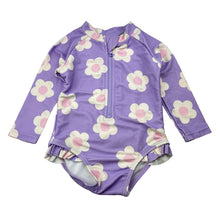 Load image into Gallery viewer, Girls Target, long sleeve swim one-piece, GUC, size 0,  