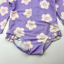 Load image into Gallery viewer, Girls Target, long sleeve swim one-piece, GUC, size 0,  
