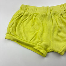 Load image into Gallery viewer, Girls Disney, yellow cotton shorts, elasticated, GUC, size 0,  