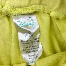 Load image into Gallery viewer, Girls Disney, yellow cotton shorts, elasticated, GUC, size 0,  