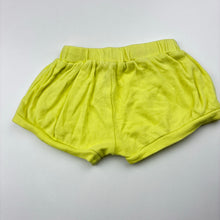 Load image into Gallery viewer, Girls Disney, yellow cotton shorts, elasticated, GUC, size 0,  