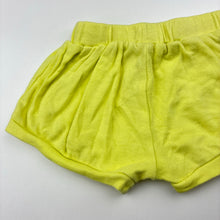 Load image into Gallery viewer, Girls Disney, yellow cotton shorts, elasticated, GUC, size 0,  