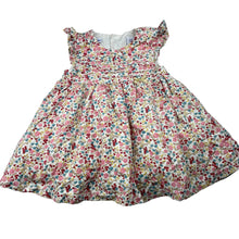 Load image into Gallery viewer, Girls Babies R Us, lined floral corduroy cotton dress, GUC, size 00, L: 38cm