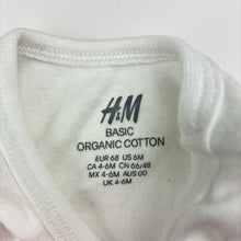 Load image into Gallery viewer, Unisex H&amp;M, organic cotton singletsuit romper, EUC, size 00,  