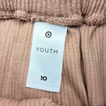 Load image into Gallery viewer, Girls Target, brown ribbed shorts, elasticated, GUC, size 10,  