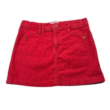 Load image into Gallery viewer, Girls Country Road, red stretch corduroy skirt, adjustable, L: 29cm, GUC, size 10,  