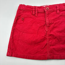 Load image into Gallery viewer, Girls Country Road, red stretch corduroy skirt, adjustable, L: 29cm, GUC, size 10,  