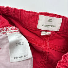 Load image into Gallery viewer, Girls Country Road, red stretch corduroy skirt, adjustable, L: 29cm, GUC, size 10,  