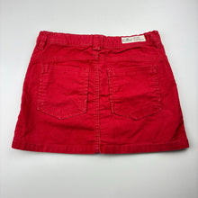 Load image into Gallery viewer, Girls Country Road, red stretch corduroy skirt, adjustable, L: 29cm, GUC, size 10,  