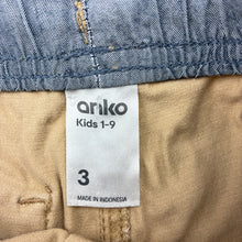 Load image into Gallery viewer, Boys Anko, stretch cotton shorts, elasticated, FUC, size 3,  