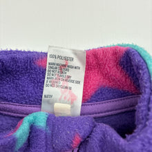 Load image into Gallery viewer, Girls Anko, fleece zip up sweater / jumper, pilling on cuffs, FUC, size 1,  