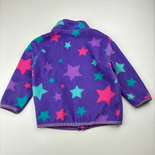 Load image into Gallery viewer, Girls Anko, fleece zip up sweater / jumper, pilling on cuffs, FUC, size 1,  
