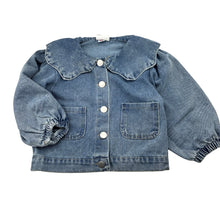 Load image into Gallery viewer, Girls blue, lightweight denim jacket, FUC, size 2,  