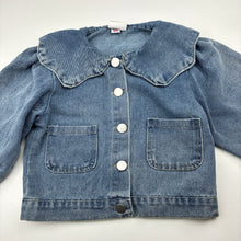 Load image into Gallery viewer, Girls blue, lightweight denim jacket, FUC, size 2,  