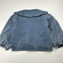 Load image into Gallery viewer, Girls blue, lightweight denim jacket, FUC, size 2,  