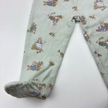 Load image into Gallery viewer, Unisex Beatrix Potter, Peter Rabbit footed leggings / bottoms, GUC, size 000,  