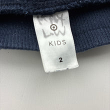 Load image into Gallery viewer, Unisex Target, navy fleece lined track pants, Inside leg: 31cm, GUC, size 2,  