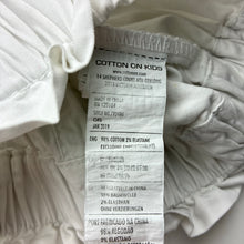 Load image into Gallery viewer, Girls Cotton On, white stretch cotton shorts, elasticated, GUC, size 3,  