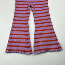 Load image into Gallery viewer, Girls Mango, ribbed flared leggings, Inside leg: 30cm, GUC, size 3,  