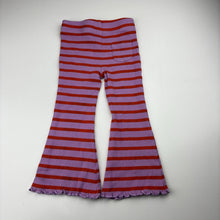Load image into Gallery viewer, Girls Mango, ribbed flared leggings, Inside leg: 30cm, GUC, size 3,  