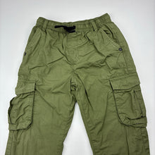 Load image into Gallery viewer, Boys Next, lined khaki cotton cargo pants, elasticated, Inside leg: 35cm, EUC, size 3-4,  
