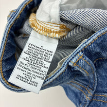 Load image into Gallery viewer, Girls Target, stretch denim kick flare jeans, adjustable, Inside leg: 49cm, light marks cuffs, FUC, size 6,  