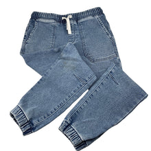Load image into Gallery viewer, Boys 1964 Denim Co, stretch knit denim pants, elasticated, Inside leg: 57.5cm, marks right knee, FUC, size 10,  