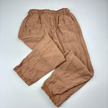 Load image into Gallery viewer, Unisex Zara, linen blend pants, elasticated, Inside leg: 31.5cm, FUC, size 3-4,  