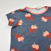 Load image into Gallery viewer, Unisex Cotton On, stretchy pyjama top, dinosaurs, wash fade, FUC, size 4,  