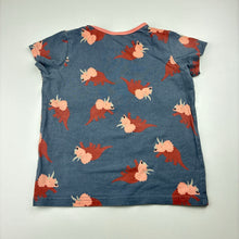 Load image into Gallery viewer, Unisex Cotton On, stretchy pyjama top, dinosaurs, wash fade, FUC, size 4,  