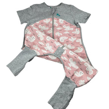 Load image into Gallery viewer, Girls Love to Dream, 1.0 Tog sleepsuit, wash fade, pilling &amp; light marks, FUC, size 2,  