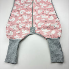 Load image into Gallery viewer, Girls Love to Dream, 1.0 Tog sleepsuit, wash fade, pilling &amp; light marks, FUC, size 2,  