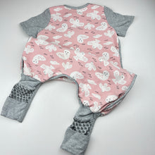 Load image into Gallery viewer, Girls Love to Dream, 1.0 Tog sleepsuit, wash fade, pilling &amp; light marks, FUC, size 2,  