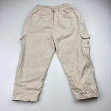 Load image into Gallery viewer, Boys Zara, linen blend cargo pants, elasticated, EUC, size 3-4,  