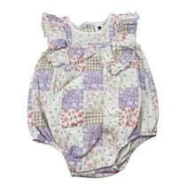 Load image into Gallery viewer, Girls Dymples, stretchy ruffle romper, EUC, size 0,  