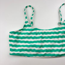 Load image into Gallery viewer, Girls Target, green &amp; white swim top, EUC, size 14,  