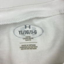Load image into Gallery viewer, Unisex Under Armour, sports / activewear top, discolouration on sleeves, FUC, size 12-14,  