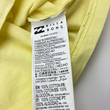 Load image into Gallery viewer, Boys BILLABONG, yellow cotton tee / top, EUC, size 16,  