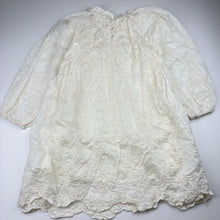 Load image into Gallery viewer, Girls Muzhika Kids, cotton lined embroidered dress, light marks, FUC, size 6, L: 64cm