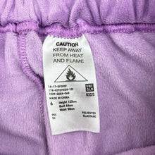 Load image into Gallery viewer, Girls Uniqlo, purple fleece pyjama pants / bottoms, EUC, size 6,  