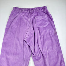 Load image into Gallery viewer, Girls Uniqlo, purple fleece pyjama pants / bottoms, EUC, size 6,  